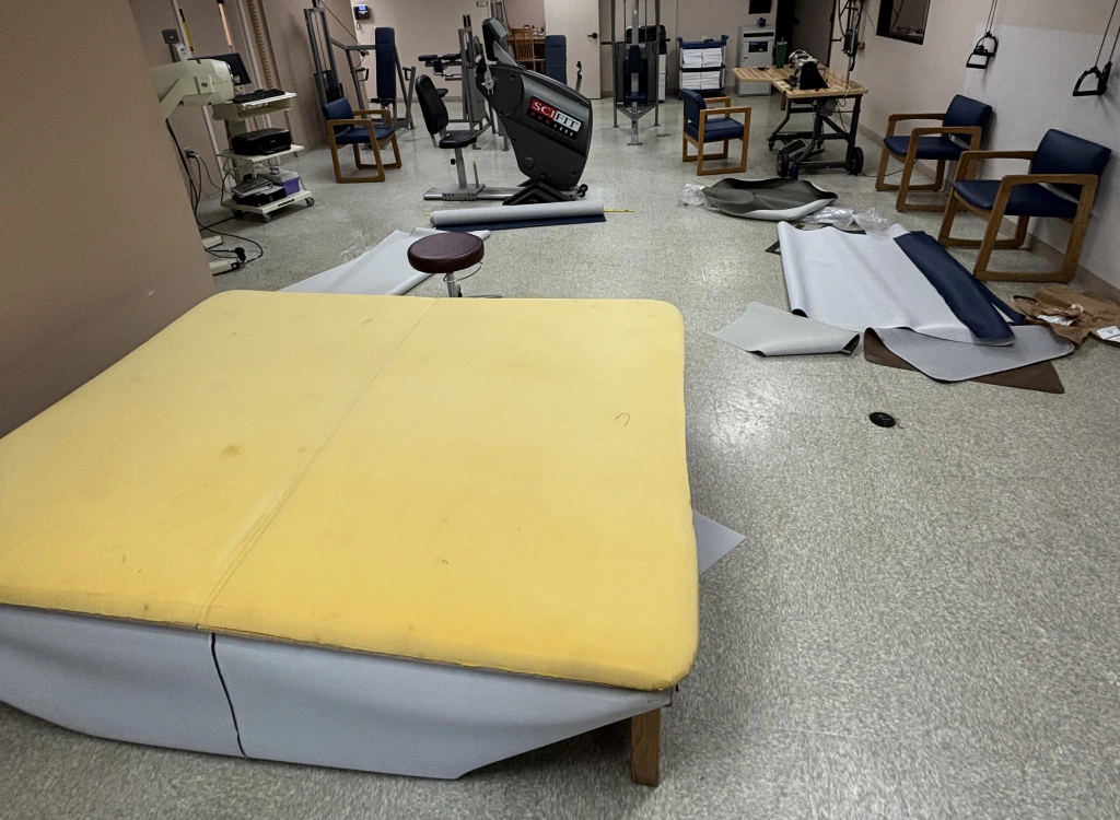 furniture repair in a medical office